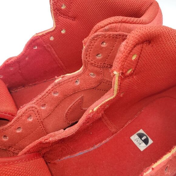 NIKE AIR JORDAN 1 2016 RETRO HIGH TRIPLE GYM RED SUEDE [332550-603] Size 8 - Picture 12 of 16